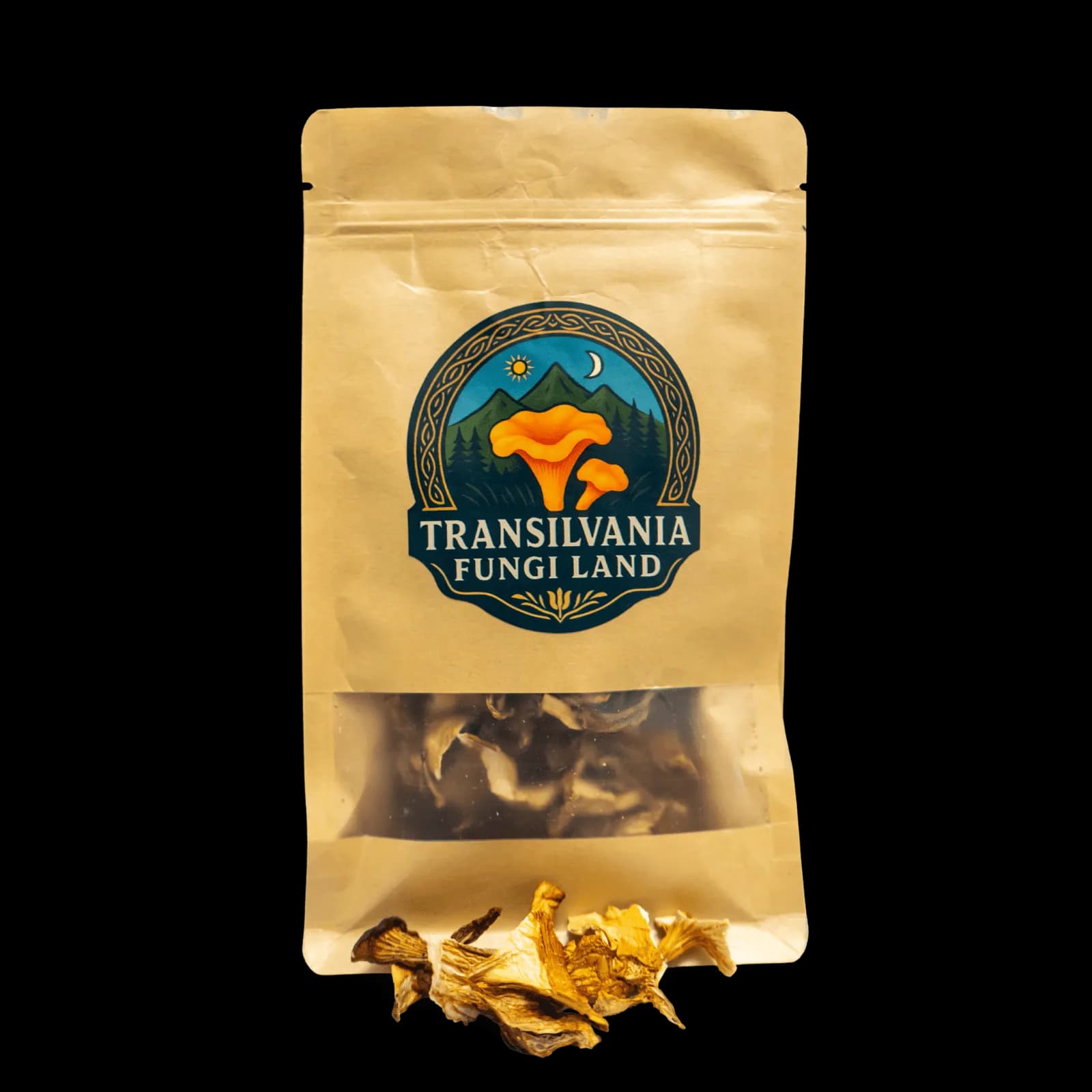 100% Dried Chanterelles (Cantharellus cibarius)